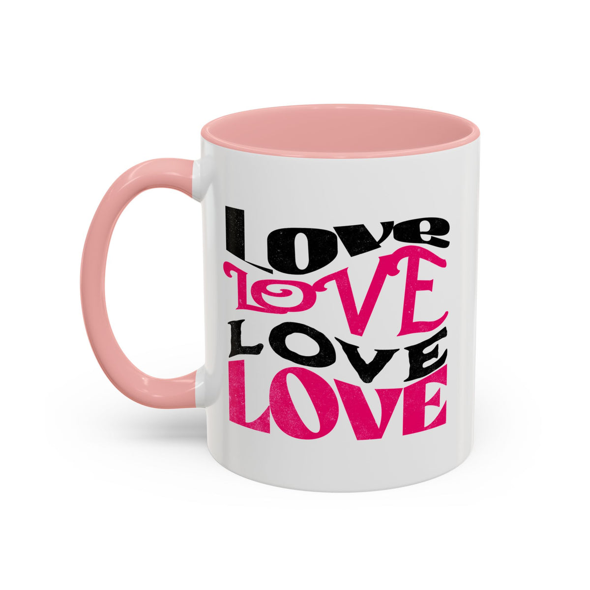 Love Typography - Romantic Coffee Mug (11, 15oz)