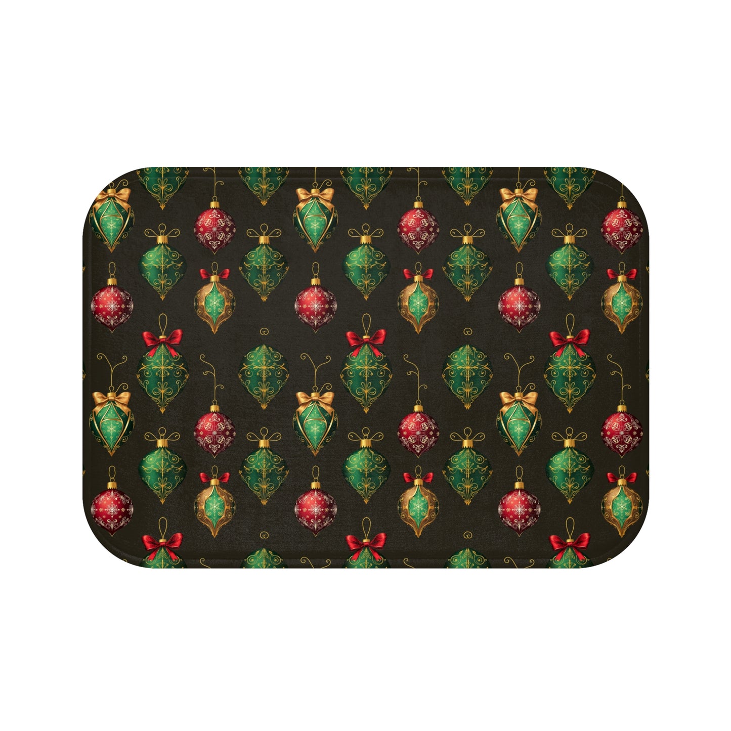 Christmas Ornament Bath Mat