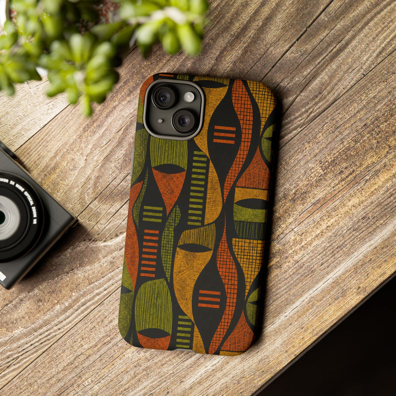 Geometric African-Inspired Tough Phone Case