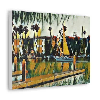 "Boat Mirage" Canvas Gallery Wrap