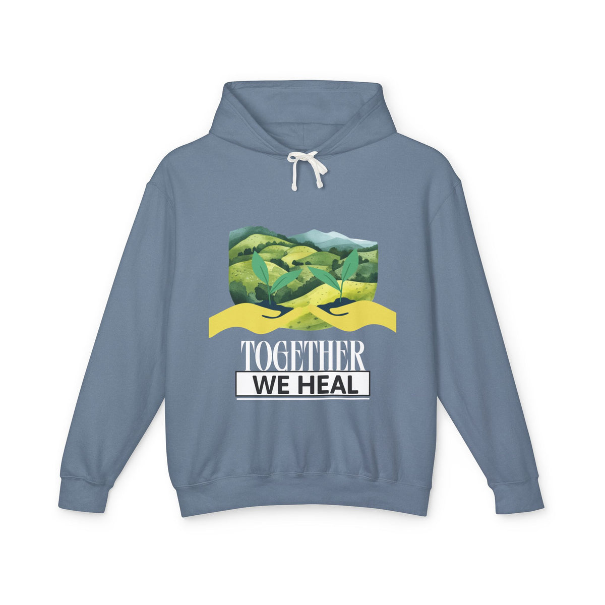 Together We Heal Unisex Lightweight Hooded Sweatshirt
