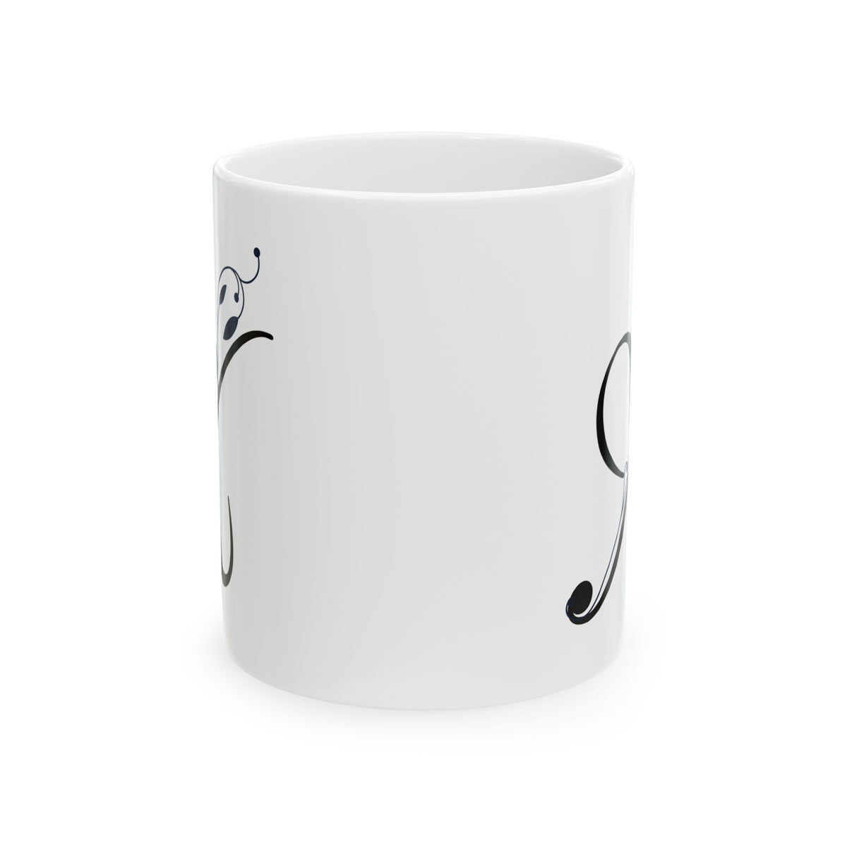 Letter "X" Decorative Monogram Design Coffee Mug