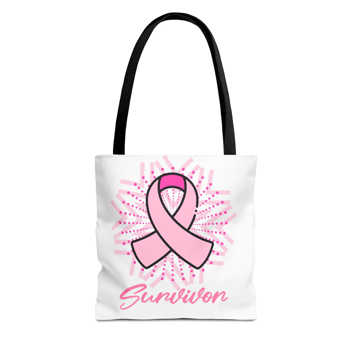 Breast Cancer Survivor Pink Ribbon Tote Bag