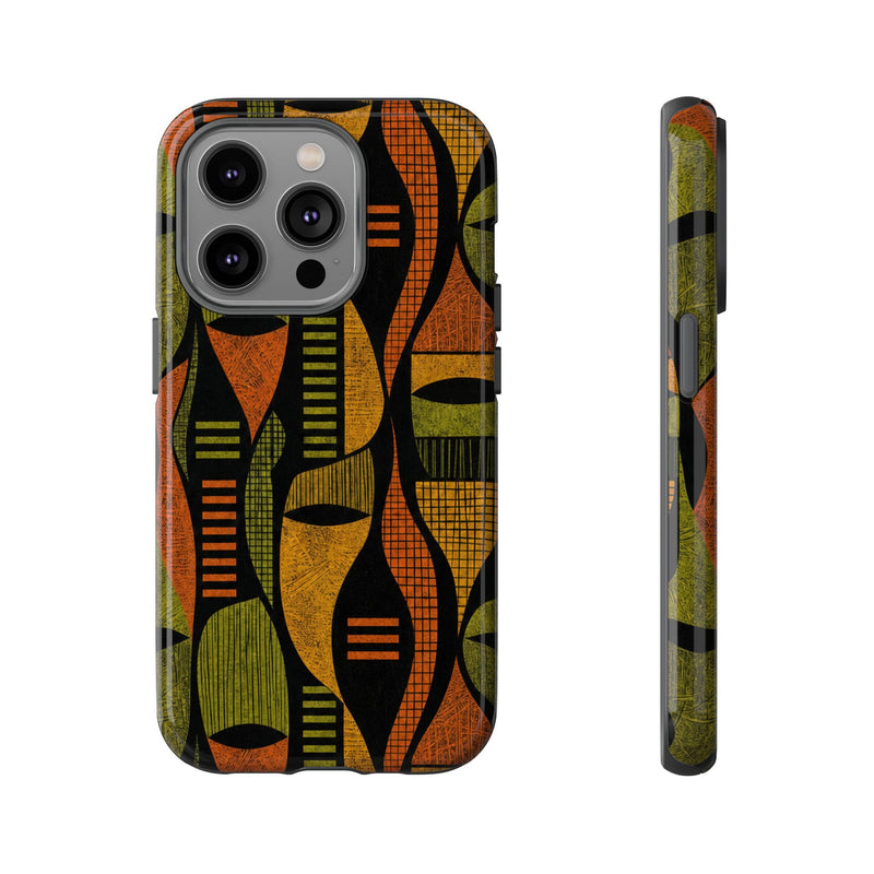 Geometric African-Inspired Tough Phone Case
