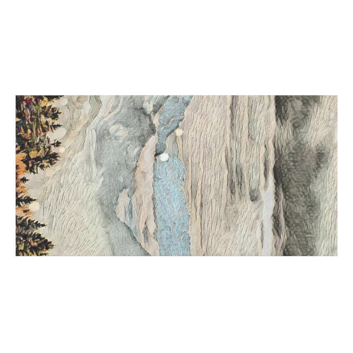 Misty Forest Mountains Premium Towel
