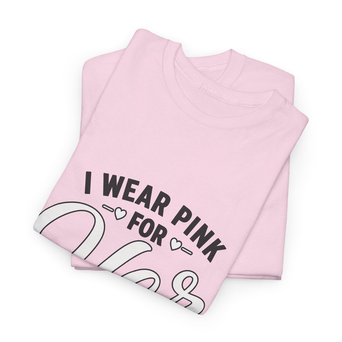I Wear Pink For Her Tee — Breast Cancer Awareness Support Shirt