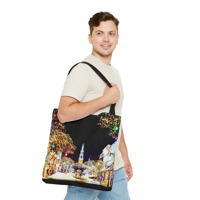 Christmas on Main Street Tote Bag