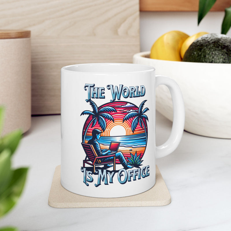 The World Is My Office Coffee Mug