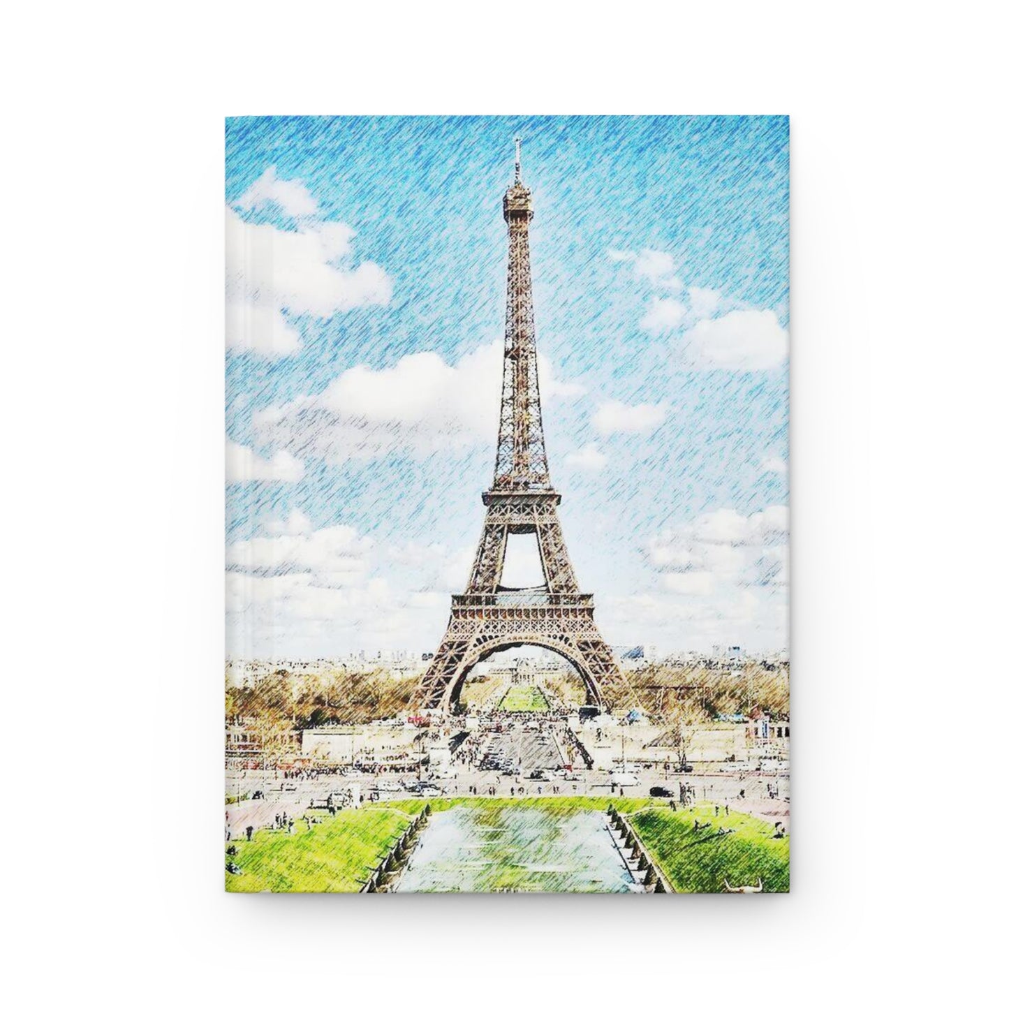 Eiffel Tower Hardcover Journal Matte