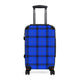 Blue Plaid Pattern Suitcase