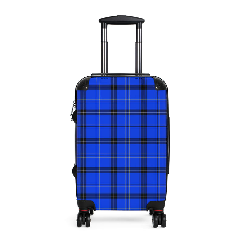 Blue Plaid Pattern Suitcase