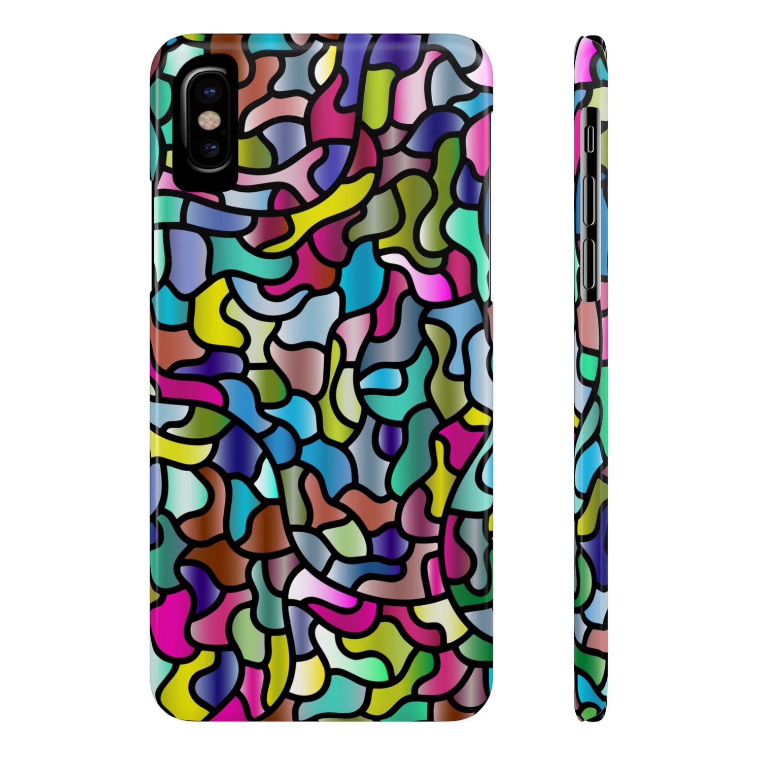 Color Pattern Slim Phone Cases