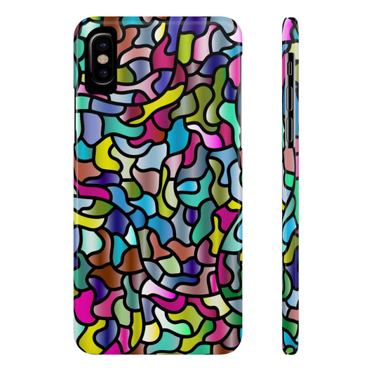 Color Pattern Slim Phone Cases