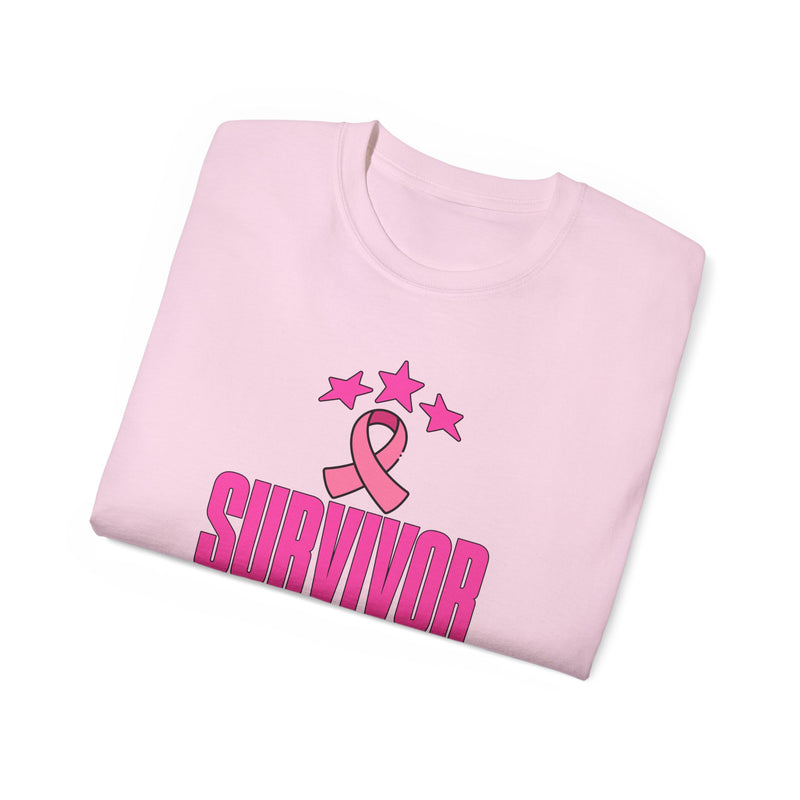 Survivor Mode: Always On -  Breast Cancer Survivor Ultra Cotton T-Shirt