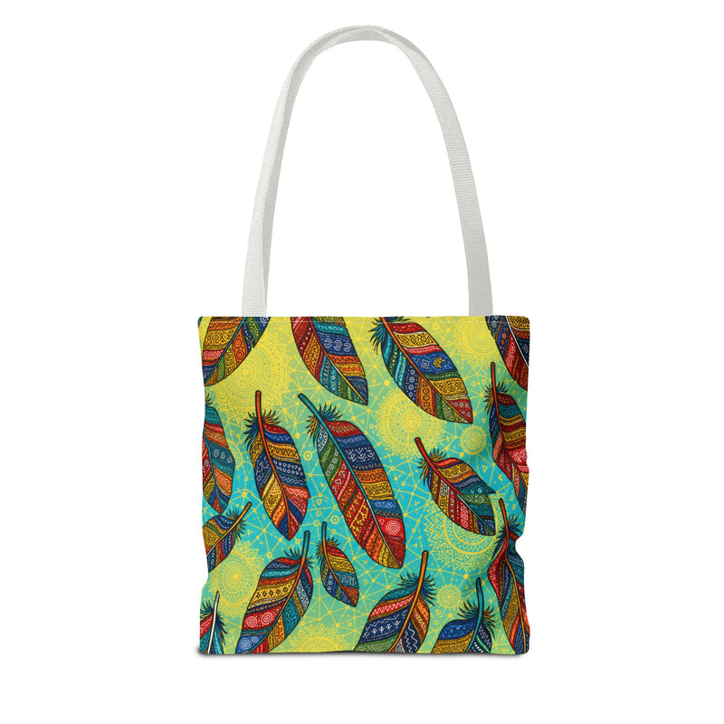 Boho Feathers Tote Bag (AOP)