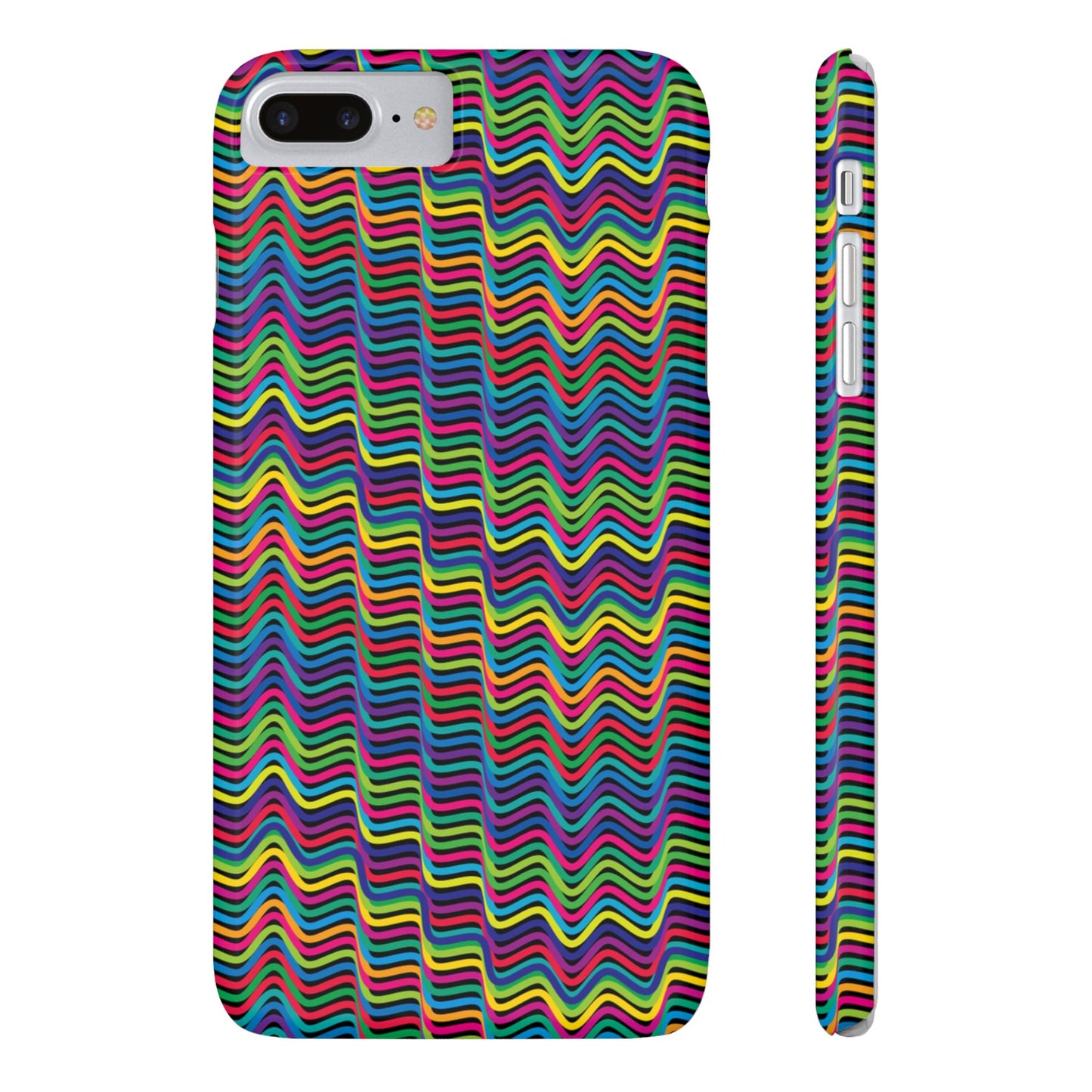 Colorful Linear Pattern Slim Phone Case