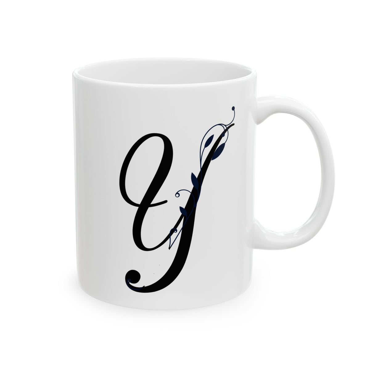 Letter "Y" Decorative Monogram Design Coffee Mug