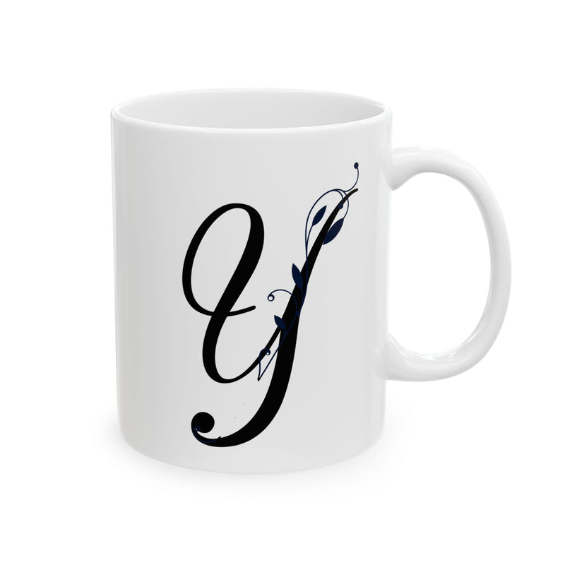 Letter "Y" Decorative Monogram Design Coffee Mug