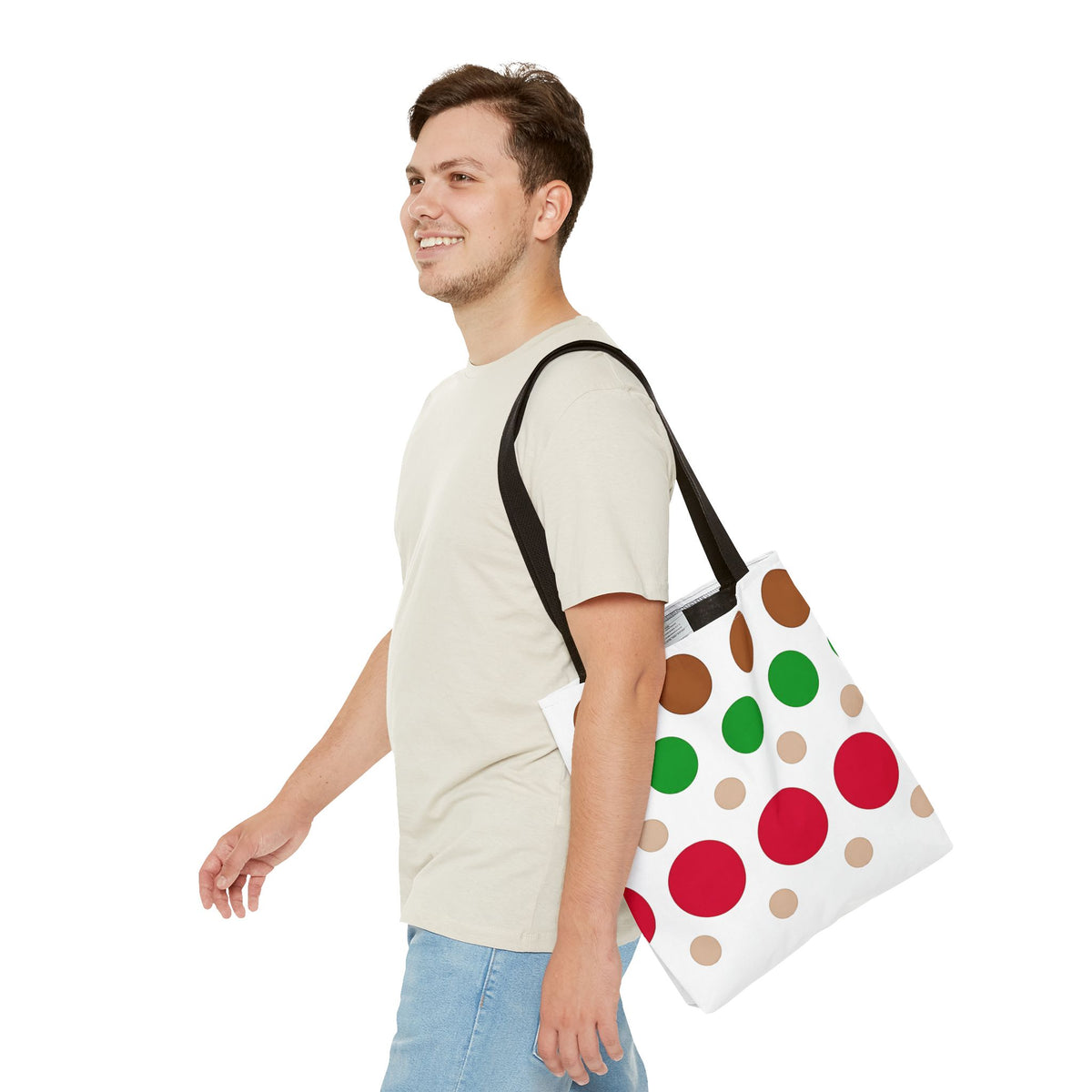 Colorful Polka Dot Tote Bag