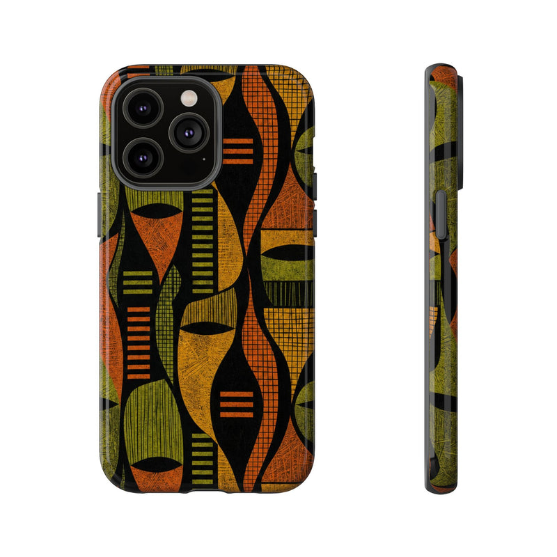 Geometric African-Inspired Tough Phone Case