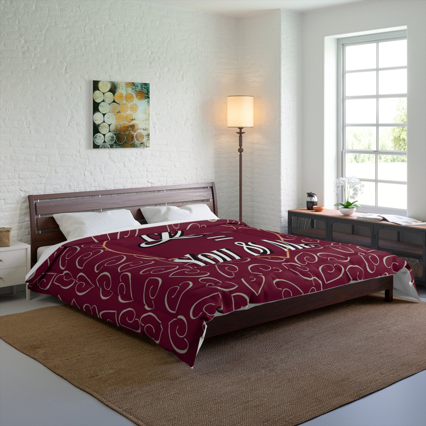 Love = You and Me Comforter
