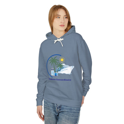 Explorer Extraordinaire Unisex Lightweight Hooded Sweatshirt