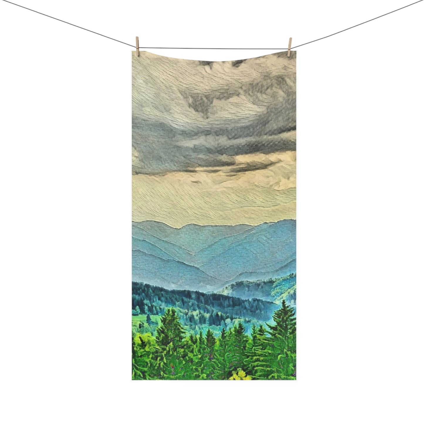 Forest Landscape Premium Towel