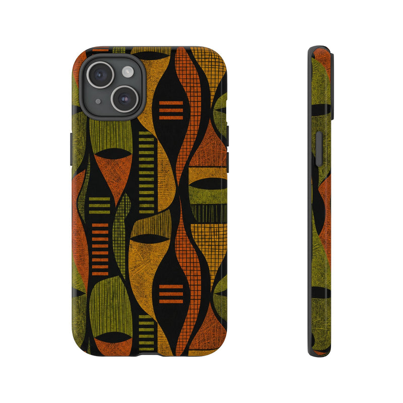 Geometric African-Inspired Tough Phone Case