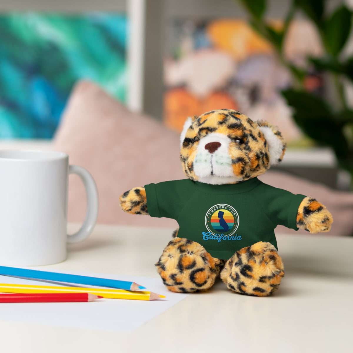 Prayers for California - Stuffed Animals with Tee
