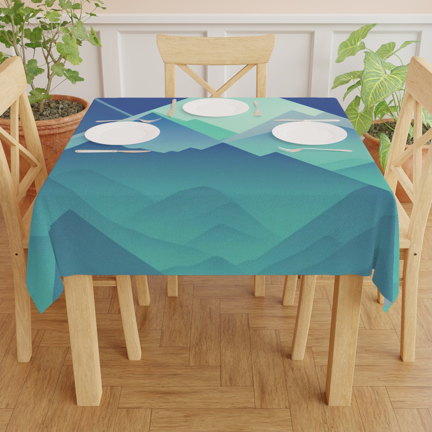 Abstract Mountain Tablecloth