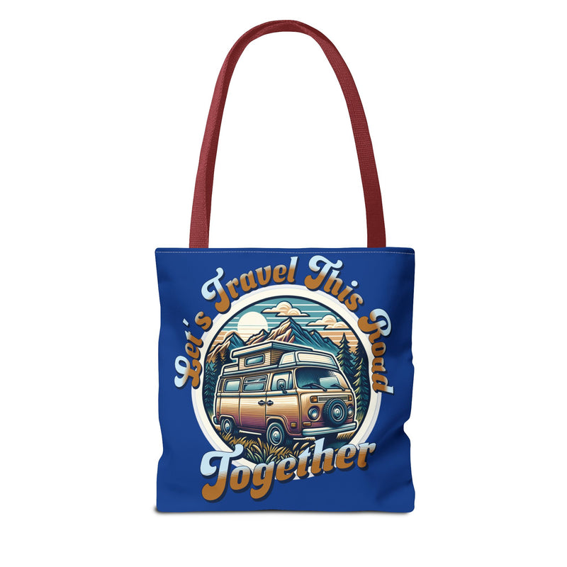 Let's Travel This Road Together - Romantic Tote Bag