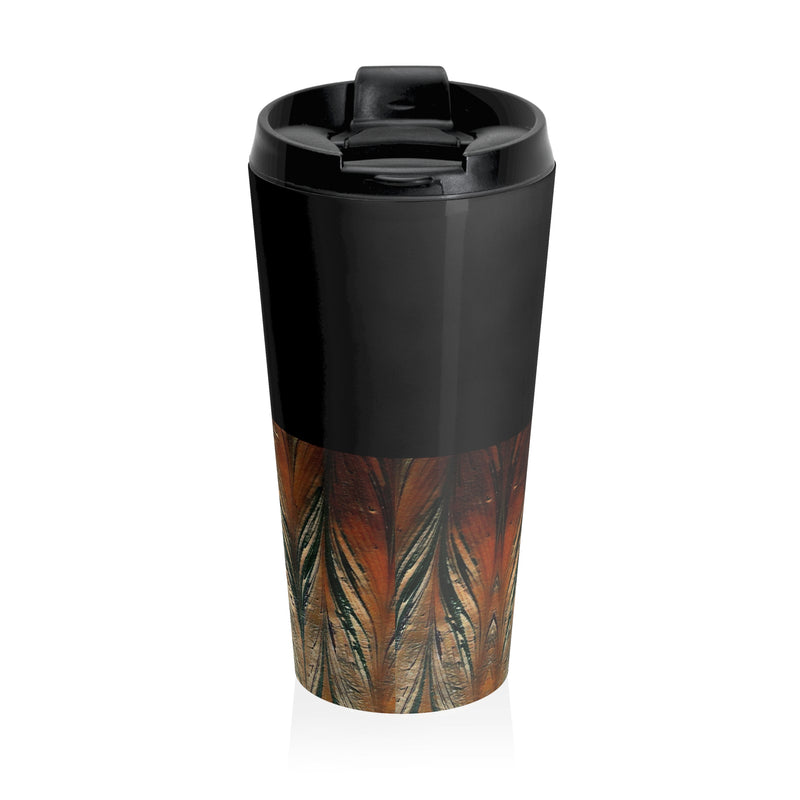 Acrylic Arrow Design Stainless Steel Travel Mug