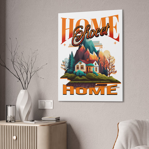 Home Sweet Home Canvas Wall Art Stretched, 0.75"