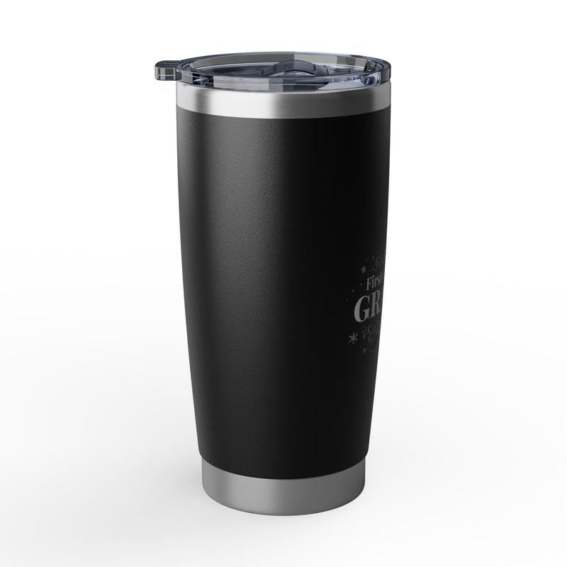 First Christmas as Grandpa 20oz Skinny Tumbler | First Time Grandpa Christmas Gift
