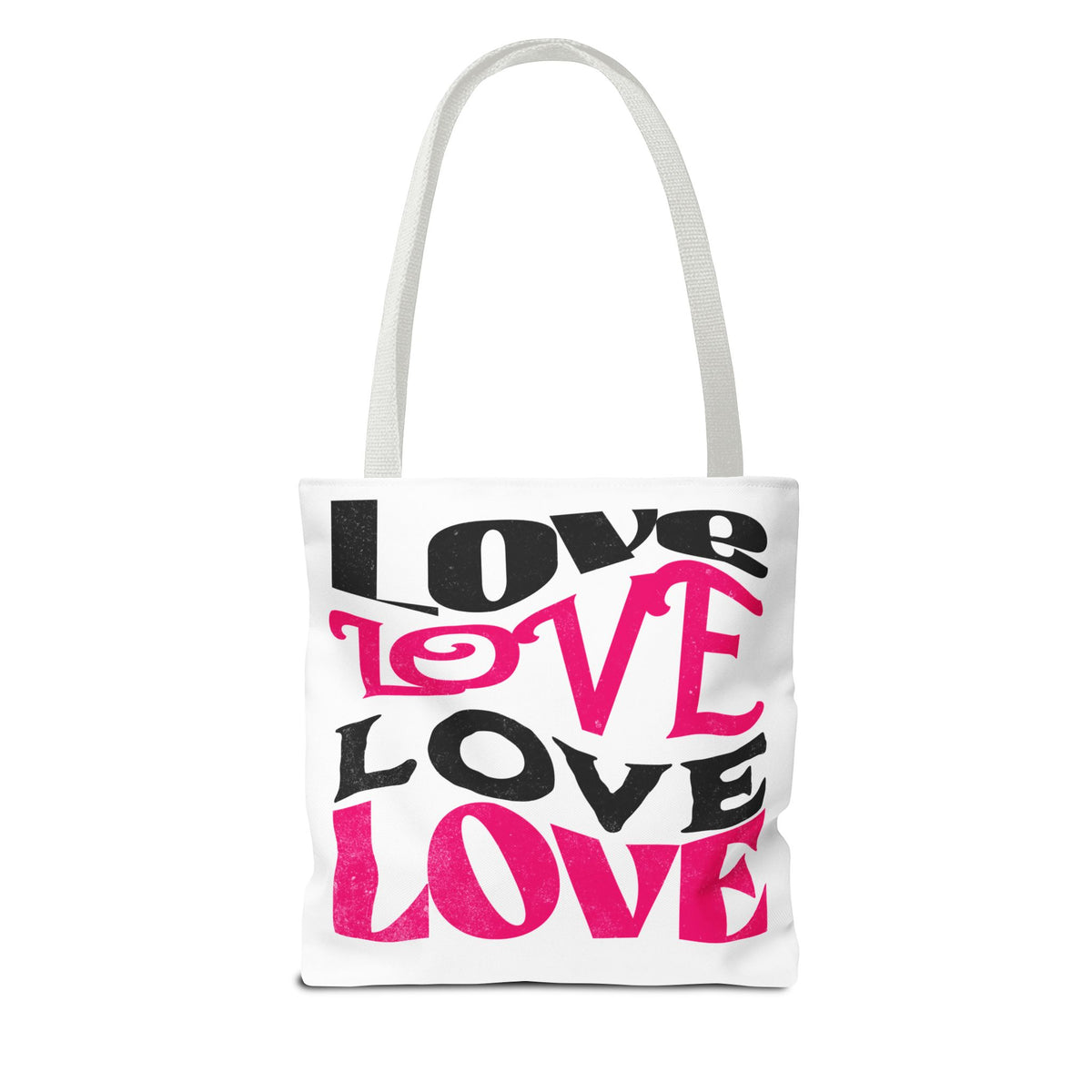 Love Typography - Romantic Tote Bag