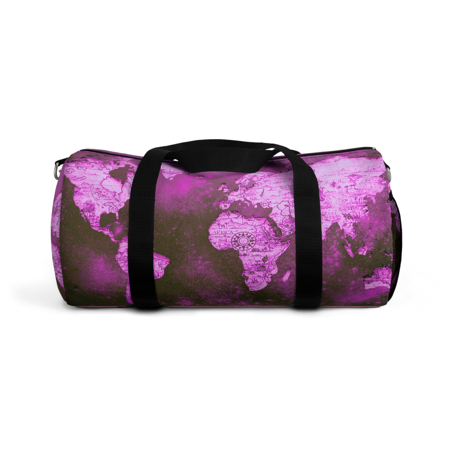 Mauve World Map Duffel Bag