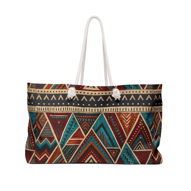 Warrior Abstract Geometric Weekender Bag