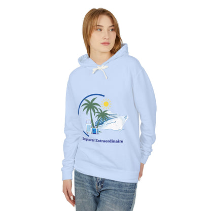 Explorer Extraordinaire Unisex Lightweight Hooded Sweatshirt