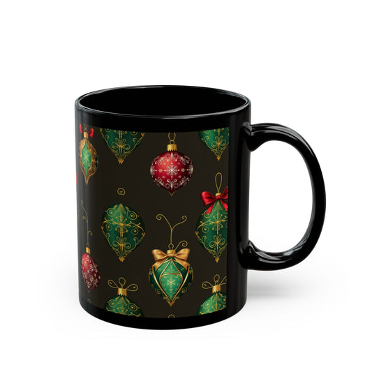 Christmas Ornament Black Mug (11oz, 15oz)