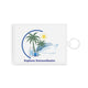 Explorer Extraordinaire Saffiano Leather Card Holder - Blue Luggage