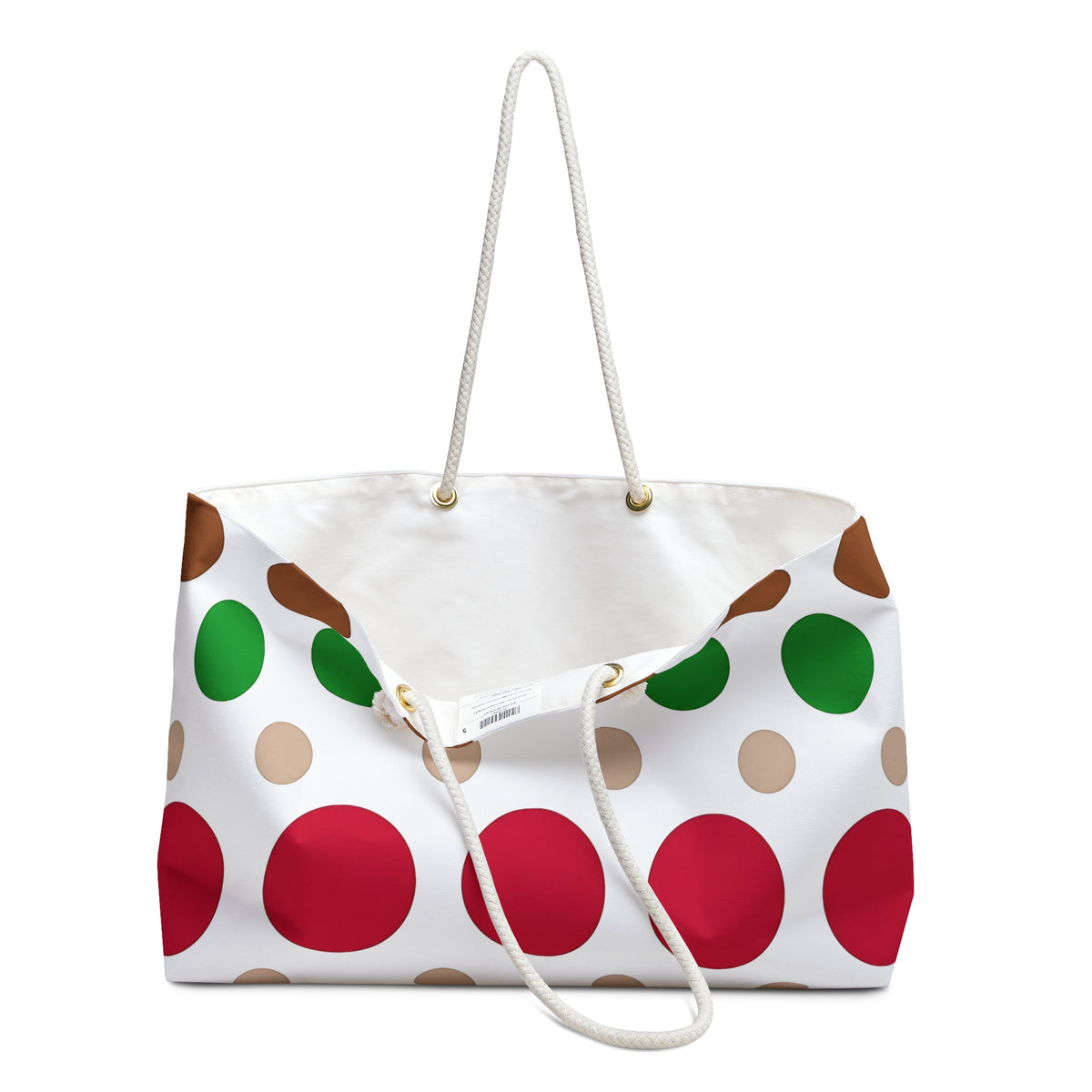 Colorful Polka Dot Weekender Bag