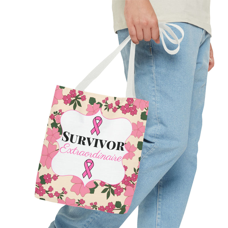 Survivor Extraordinaire - Breast Cancer Survivor Tote Bag