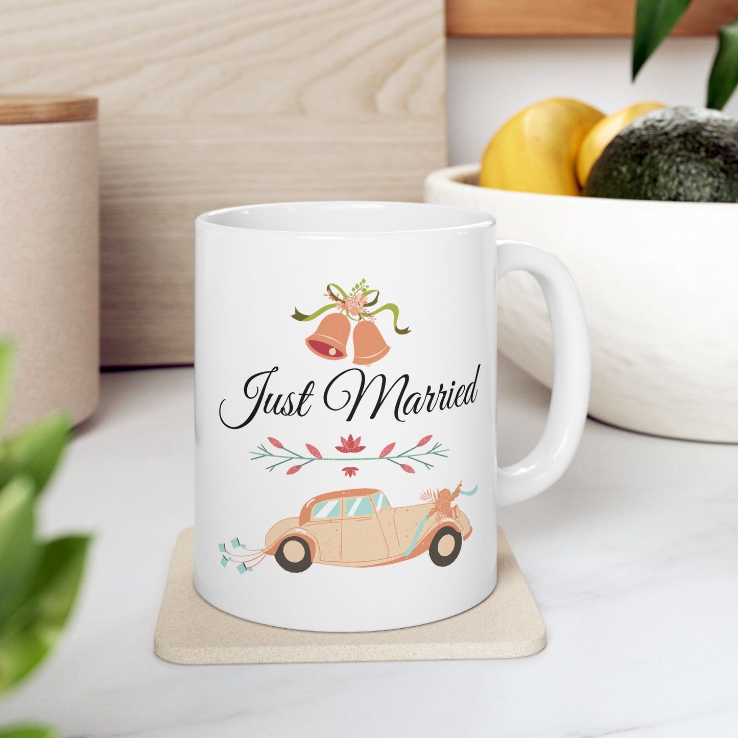 Just Married Ceramic Mug, (11oz, 15oz)