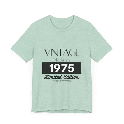 Personalized Custom Year "Vintage Limited Edition" Birthday Unisex Jersey Short Sleeve Tee