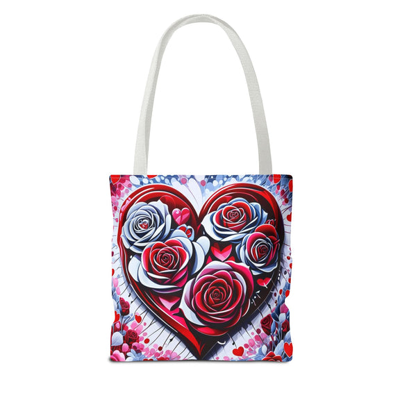 Rose Heart Tote Bag