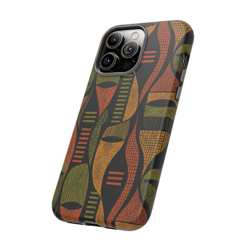 Geometric African-Inspired Tough Phone Case