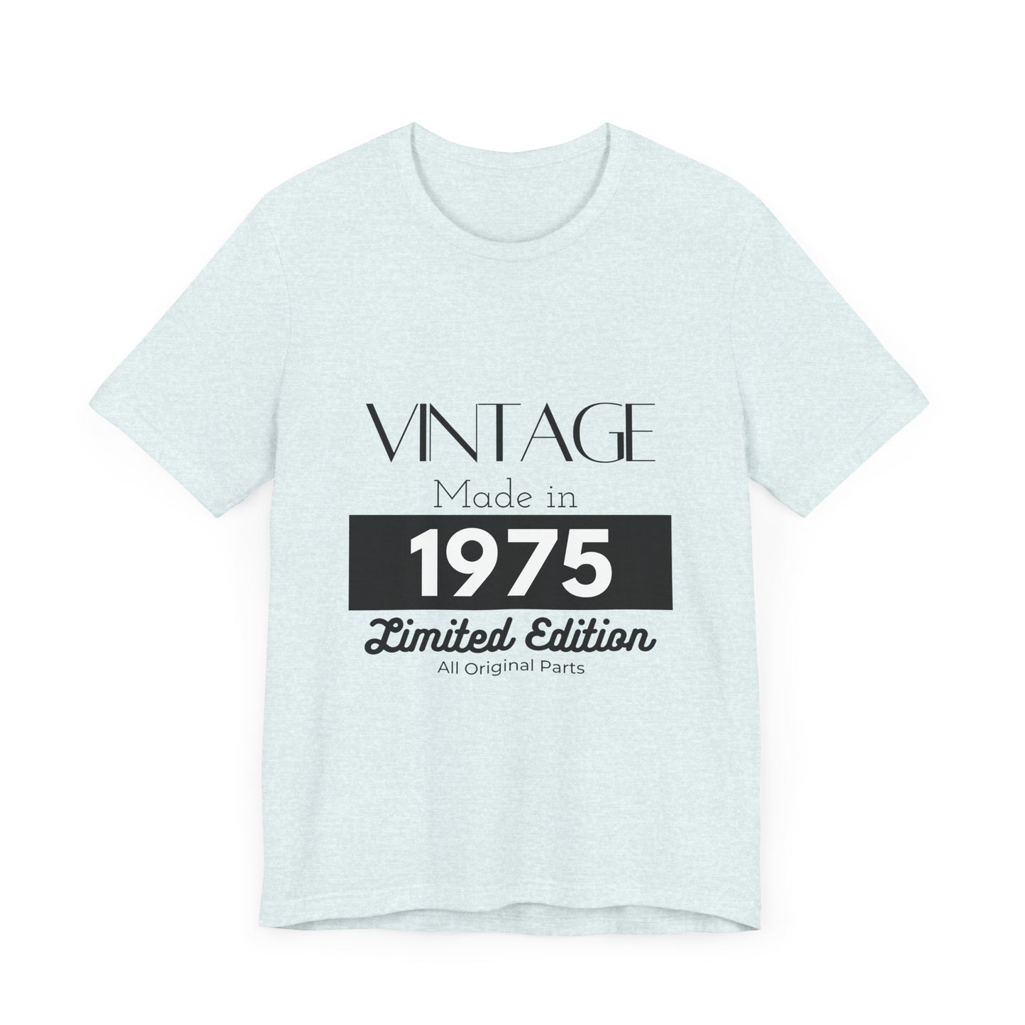 Personalized Custom Year "Vintage Limited Edition" Birthday Unisex Jersey Short Sleeve Tee