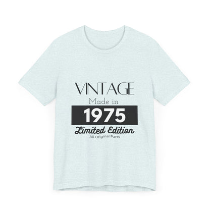 Personalized Custom Year "Vintage Limited Edition" Birthday Unisex Jersey Short Sleeve Tee