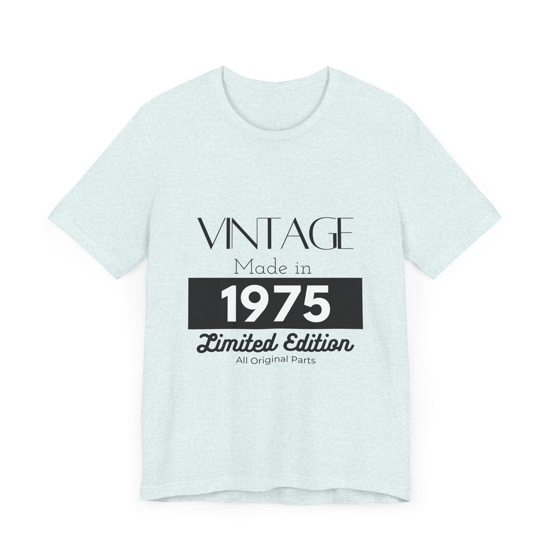 Personalized Custom Year "Vintage Limited Edition" Birthday Unisex Jersey Short Sleeve Tee