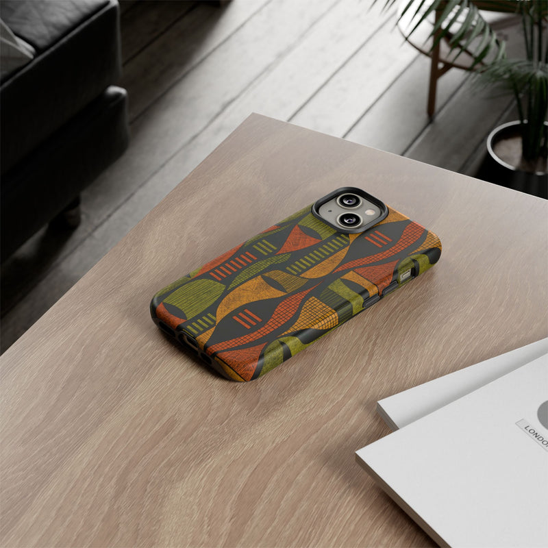 Geometric African-Inspired Tough Phone Case